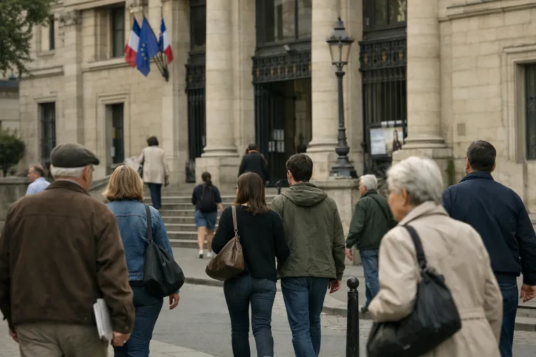 Young person with braided hair looking intently while spraying a cleaning solution on a window or glass surface, viewed through a black window frame.
